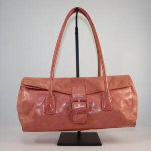 Hobo International Coral Leather Shoulder Bag with Buckle Flap